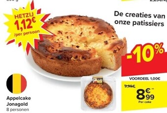 Carrefour Appelcake jonagold aanbieding