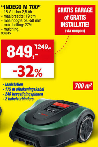 Hubo Bosch "indego m 700" aanbieding