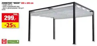 Hubo Zonnetent "moon" 300 x 400cm aanbieding