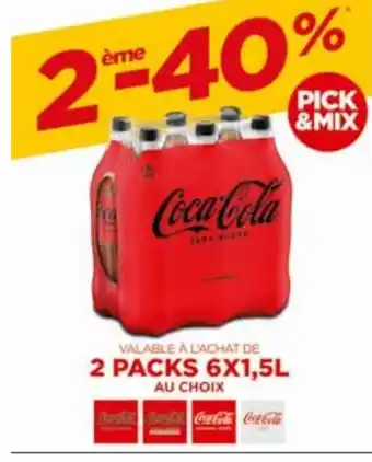 BelBev Coca-cola zerp sugar 2 packs 6x1,5L aanbieding