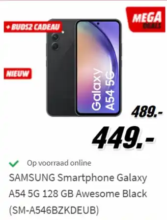 Samsung smartphone galaxy A54 5G 128GB awesome black (SM-1546BZKDEUB)