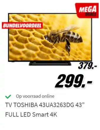 TV toshiba 43UA3263DG 43" full led smart 4K
