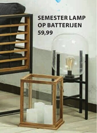 Jysk Semester lamp op batterijen aanbieding