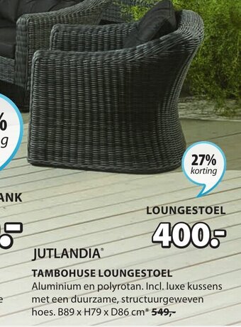 Jysk Jutlandia tambohuse loungestoel aanbieding