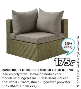 Jysk Ravndrup loungeset module, hoek/eind aanbieding