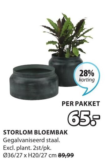 Jysk Storlom bloembak aanbieding