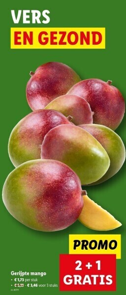 Lidl Gerijpte mango aanbieding