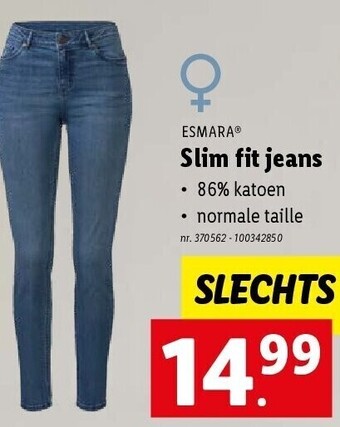 Lidl Slim fit jeans aanbieding