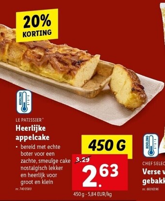 Lidl Heerlijke appelcake aanbieding