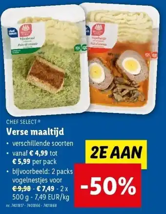 Lidl Verse maaltijd aanbieding