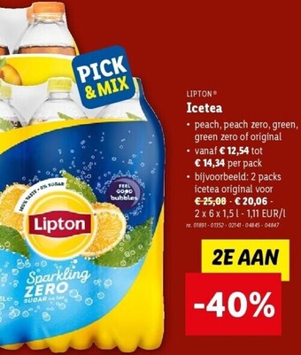 Lidl Niet-bruisende limonade aanbieding