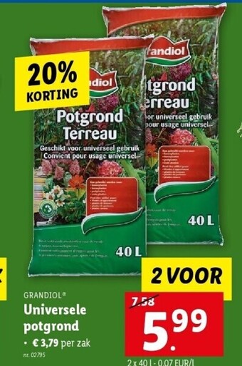 Lidl Universele potgrond aanbieding