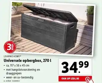 Lidl Universele opbergbox, 270 l aanbieding