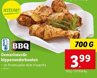 Lidl Gemarineerde kippenonderbouten aanbieding