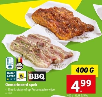 Lidl Gemarineerd spek aanbieding