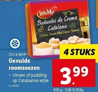Lidl Gevulde roomsoezen aanbieding