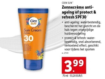 Zonnecrème antiageing of protect & refresh spf30