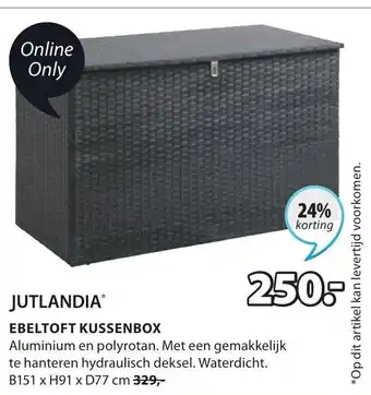 Jysk Jutlandia ebeltoft kussenbox B151xH91xD77CM aanbieding