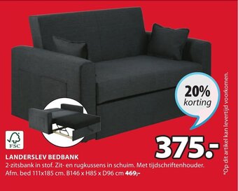 Jysk Landerslev bedbank aanbieding