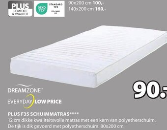 Jysk Plus F35 Schuimmatras aanbieding