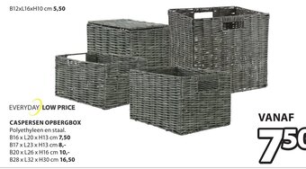 Jysk Caspersen Opbergbox aanbieding