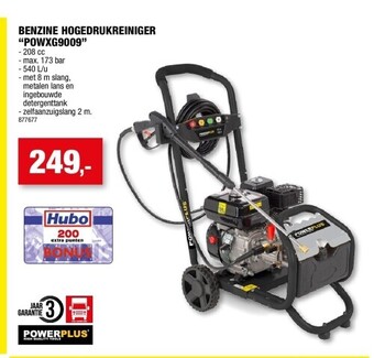 Hubo Benzine hogedrukreiniger “powxg9009” aanbieding