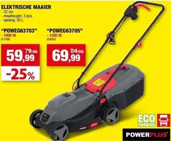 Hubo Elektrische maaier - 32 cm “poweg63703” aanbieding