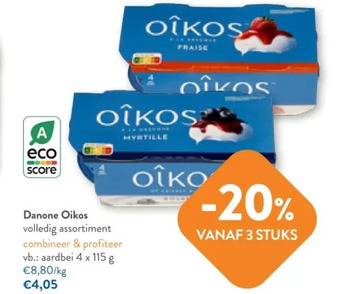 OKay Danone oikos volledig assortiment aanbieding