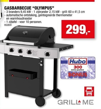 Hubo Gasbarbecue “olympus” aanbieding