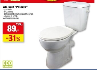 Hubo Wc-pack “pronto” aanbieding