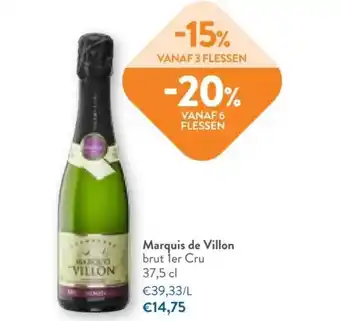 Marquis de villon brut 1er cru 37,5 cl