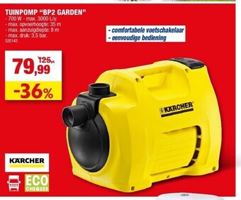 Hubo Tuinpomp “bp2 garden” aanbieding