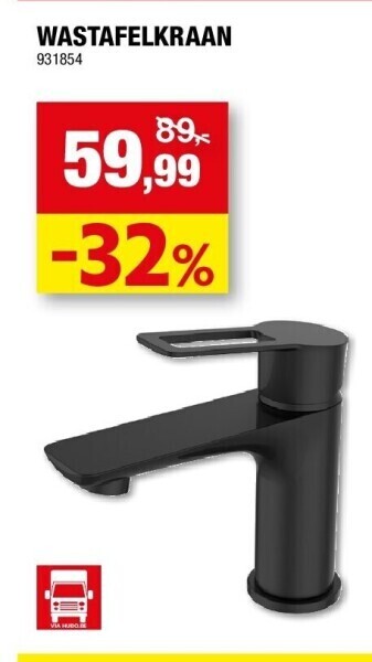 Hubo Wastafelkraan aanbieding