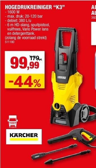 Hubo Hogedrukreiniger “k3” - 1600 w aanbieding