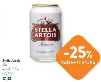 OKay Stella artois pils in blik 33 cl aanbieding