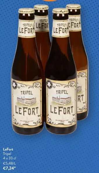 OKay Lefort tripel 4 x 33 cl aanbieding