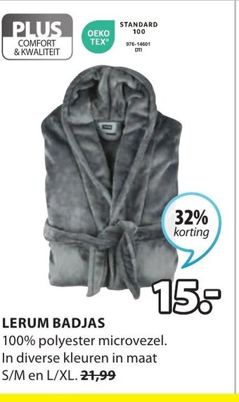 Jysk Lerum Badjas aanbieding