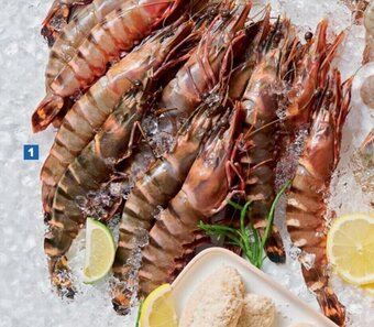 Carrefour Market Ontdooide Rauwe Hele Garnalen aanbieding