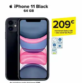 Carrefour Market iPhone 11 Black 64GB aanbieding
