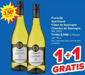 Sud-Ouest Cotes De Gascogne Chemins de Gascogne Wit 2022