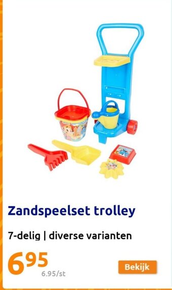 Zandspeelset trolley 7-delig