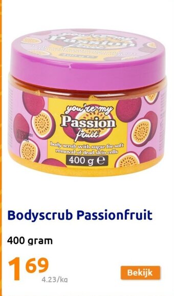 Bodyscrub passionfruit 400 gram