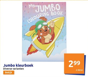 Action Jumbo kleurboek aanbieding