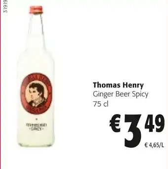 Thomas henry ginger beer spicy 75cl