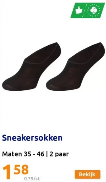 Action Sneakersokken aanbieding