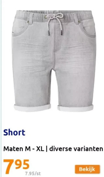 Action Short aanbieding