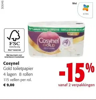 Cosynel gold toiletpapier 4 lagen 8 rollen