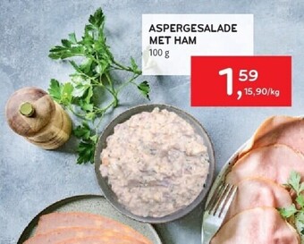 Alvo Aspergesalade met ham 100 g aanbieding