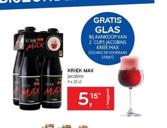 Alvo Kriek max jacobins 4 x 25 cl aanbieding