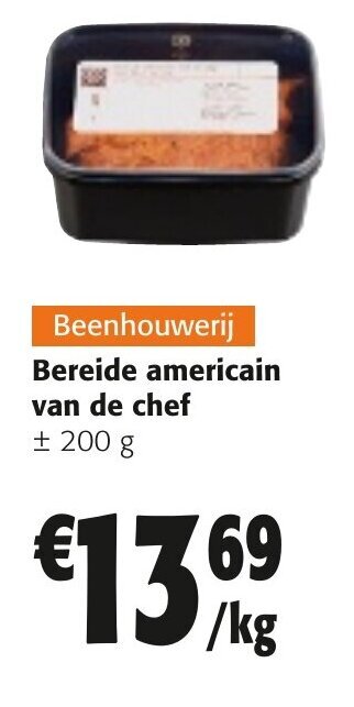 Colruyt Bereide americain van de chef aanbieding